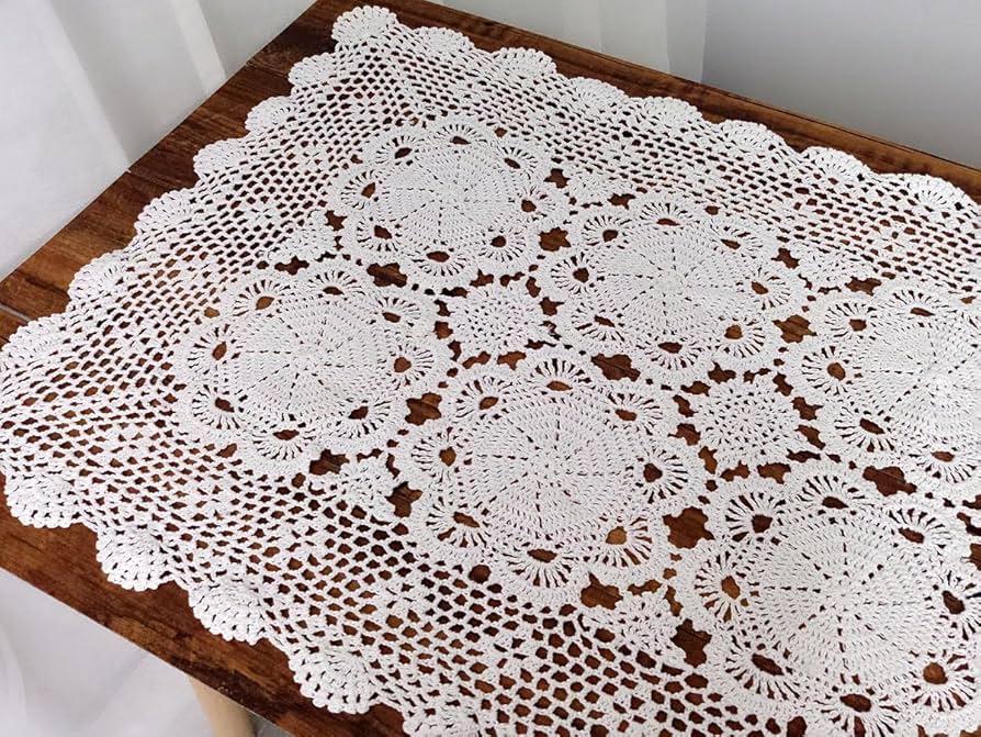 Amazon｜Laivigo ハンドメイド かぎ針編み レース テーブル